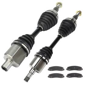 Imc832654pc01 Imcarparts Cv Axle Shaft For Chevrolet Impala 3.5l 2006-2009 4 Brake Ceramic Pads 2 Front