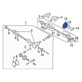 43252h1000 Infiniti Oe For Qx4 97-03 Front Right Inner Drive Axle Shaft Seal