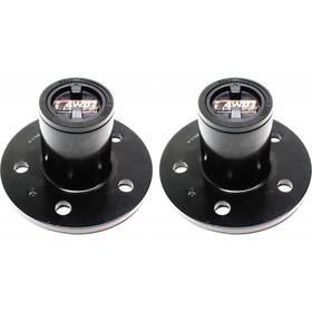 Karparts360 197238650234 For Ford Ranger Locking Hub 1983-1990 Black Manual Set Of 2 4.5 Bolt Circle