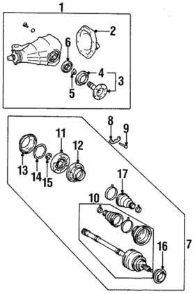 90311-47005 Lexus Genuine Output Shaft Oil Seal