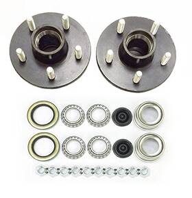 22016 Libra Set Of 2 Trailer Idler Hub Kits 5 On 4.5 For 1-1/16 Inch Straight Spindle