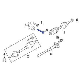 W500131s440 Lincoln Oe For Mks 2010-2016 Cv Intermediate Shaft Bolt