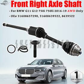 31608657290 Luft Meister For Bmw G11 G12 750i Awd Only 2016-2019 Front Right Passenger Axle Shaft New Us