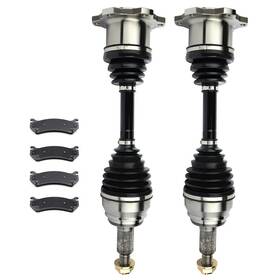 12633747 Luxfineparts Cv Axles And Brake Ceramic Pads For Gmc Yukon 4.8l 5.3l 6.0l 2000-2006
