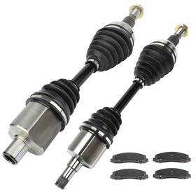 12633826 Luxfineparts Cv Axles And Brake Ceramic Pads For Chevrolet Monte Carlo 3.5l 5.3l 2006 2007