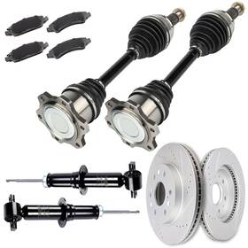12633829 Luxfineparts Cv Axles And Brake Discs Rotors Struts For Gmc Sierra 1500 4.8l 4.3l 2013-2008