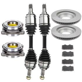 12633839 Luxfineparts Cv Axles And Wheel Bearing Hubs For Toyota 4runner 4.0l 2010-2016
