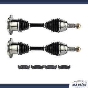 Ma83263901x Maxleve-autopart Front Cv Axle And Brake Pads For Chevrolet Silverado 1500 5.3l 4.8l 4.3l 1999-2004