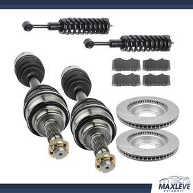 Ma83267101x Maxleve-autopart Front Cv Axle Complete Struts Brake Pads&rotors For Toyota Tacoma 2.7l 2005-2010
