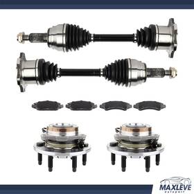 Ma83267601x Maxleve-autopart Front Cv Axle Brake Pads Wheel Bearing Hub For Chevrolet Silvy 1500 5.3l 2008-13