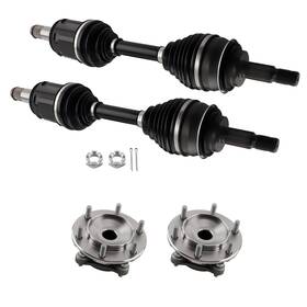 P3f0yq Maxpeedingrods Front Left Right Cv Axle Shaft &wheel Hub Bearing For Toyota 4runner V6 4.0l 4wd