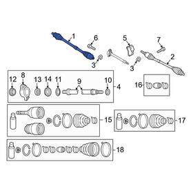 Fta32550x Mazda Oe For 3 2012-2013 Front Right Cv Axle Assembly