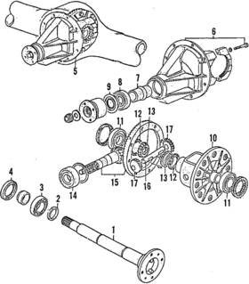 Ub40-49-154 Mazda Genuine Axle Seals