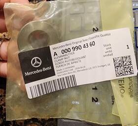 000-990-43-60 Mercedes-benz 0009904360 Genuinexl Axle Nut Front Driver Or Passenger Side For Mb
