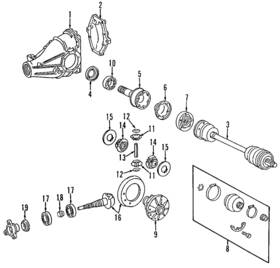 014-997-57-47 Mercedes-benz Genuine Drive Axle Shaft Seal
