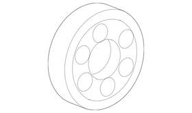 017-981-46-05 Mercedes-benz Genuine Tapered Roller Bearing
