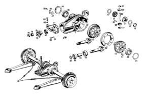 111-350-01-66 Mercedes-benz Genuine Slotted Nut