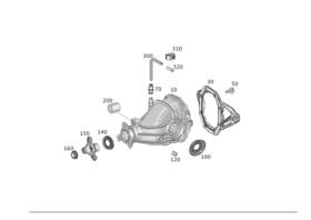 221-353-00-72 Mercedes-benz Genuine Collar Nut Ra Transmission