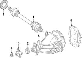 230-997-02-46-64 Mercedes-benz Genuine Pinion Seal