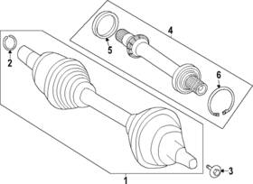 297-997-03-00 Mercedes-benz Genuine Radial Shaft Sealing Ring