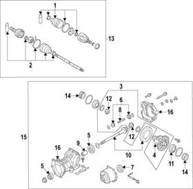 3515a141 Mitsubishi Genuine Axle Seals