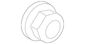 Mb515403 Mitsubishi Genuine Axle Nut