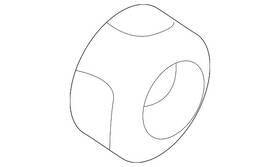 Mu000679 Mitsubishi Genuine Axle Nut