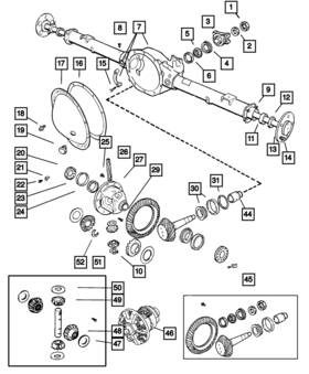05003678ab Mopar Genuine Axle Housing 5003678ab