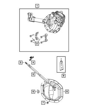 05015892aa Mopar Genuine Axle Housing 5015892aa