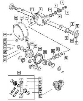05083775aa Mopar Genuine Axle Housing 5083775aa