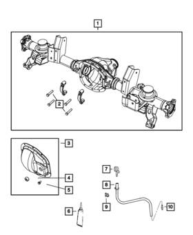 05135769ag Mopar Genuine Axle Housing 5135769ag