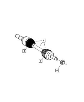 05140758aa Mopar Genuine Half Shaft Boot Kit 5140758aa