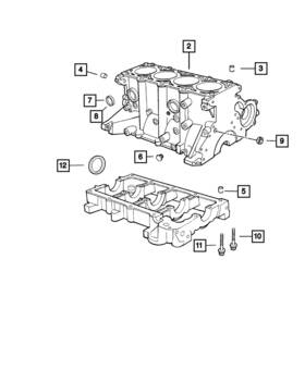06034804ab Mopar Genuine Core Plug Cylinder Block 6034804ab