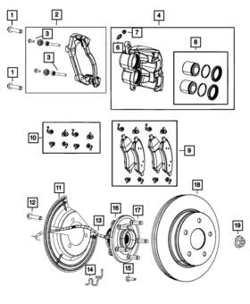 06513404aa Mopar Genuine Hex Lock Nut Right