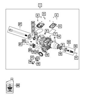 68227840ab Mopar Genuine Rear Cover Gasket