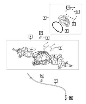 68236861aa Mopar Genuine Axle Vent Hose
