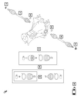 68313953aa Mopar Genuine Hex Nut