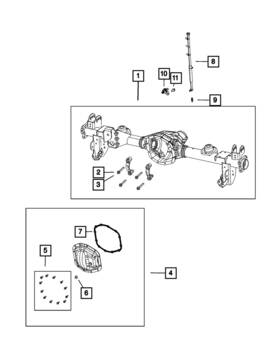 68401381aa Mopar Genuine Rear Axle Housing