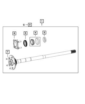 68471168aa Mopar Genuine Axle Rear Shaft
