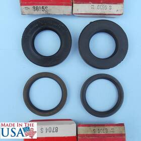 8695s National 8704s 4 Nos Axle Seals Mopar 8 Inner And Outer Made In Usa 1965-74