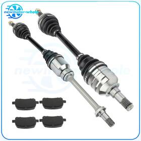 13190298 Newmotor Front Cv Axle And Brake Ceramic Pads For 1999-2001 Toyota Solara