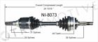 00844084070739 Ni-8073 Surtrack Cv Axle Shaft