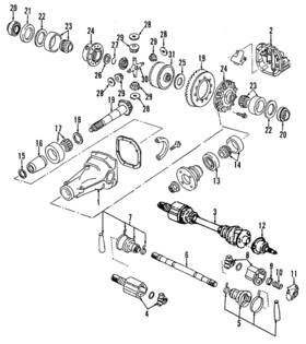 38225-n3100 Nissan Oem New 1991-1993 240sx Base Le Se 2.4l L4-gas Clip Side Yoke