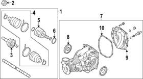 38342-7ja0a Nissan Genuine Axle Seal