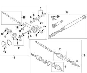 38342-ea000 Nissan Genuine Drive Axle Shaft Seal