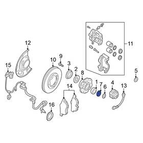 432620w000 Nissan Oe For Frontier 2000-2002 Rear Axle Nut