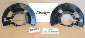 49566 Oem Dana Spicer 2000-2002 Dodge Ram 2500 3500 60 Front Dust Brake Shield Lh And Rh