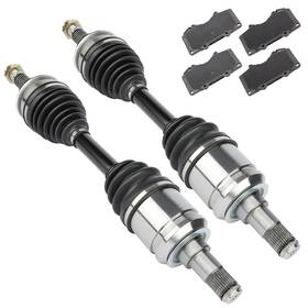 13180648 Pickoor Front Brake Ceramic Pads Cv Axle For Toyota Tacoma Pre 4.0l 2005-2010 2.7l