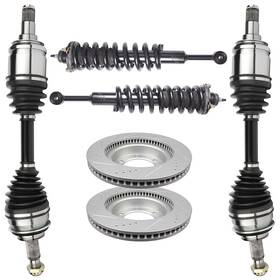 13184096 Pickoor Front Cv Axle Brake Rotors For Toyota 4runner Sr5 4.0l 2009-2003 Complete Struts