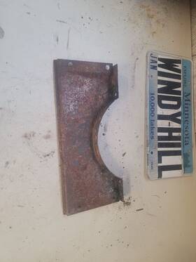 499.gm2s57 Pontiac 1957 370 Hydramatic Flywheel Inspection Plate Cover
